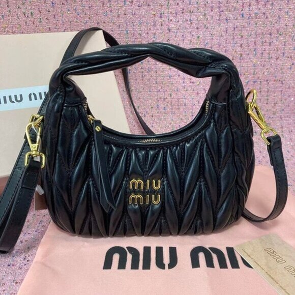 🌴Miu Miu Arcadie Matelassé Nappa Leather Bag